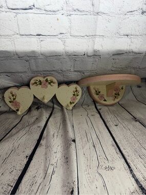 Floral Wall Hook And Shelf Set